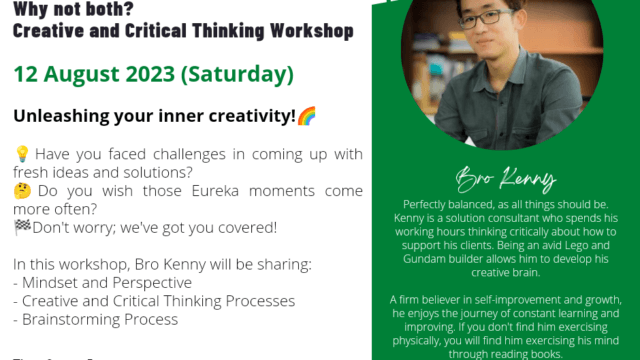 Creatively Critical? Critically Creative? Why not both? Creative and Critical Thinking Workshop by Bro Kenny